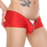 MenSexyWear Shorty avec Zip Mino Rouge